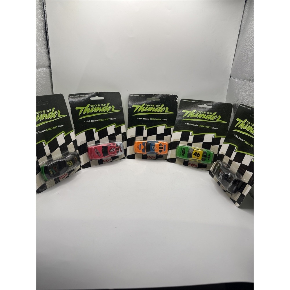 90s Days of Thunder Racing Champions Exxon 1:64 1990 VTG Complete Set of 5 Cars